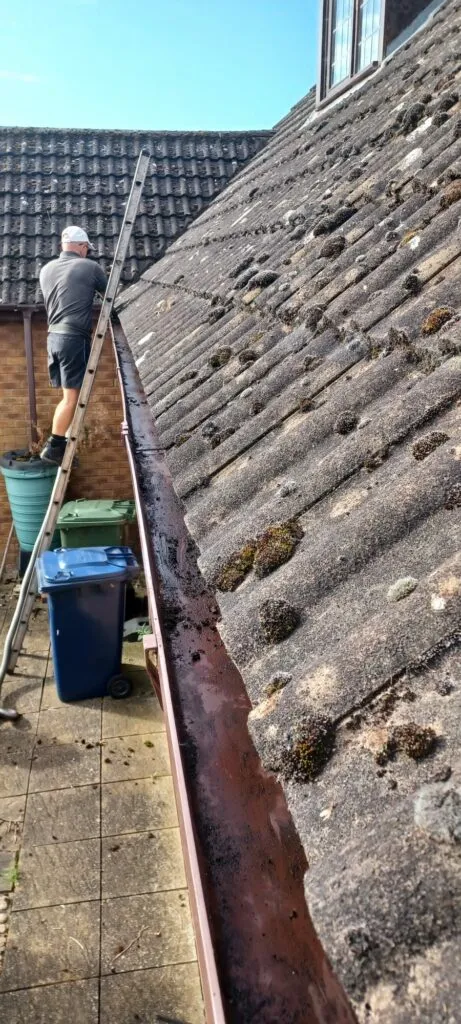 After - Gutter clearing job 1